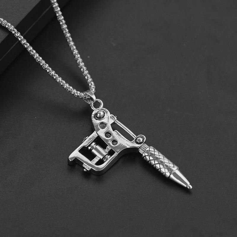 Wholesale Hip Hop Hiphop Maple Leaf Titanium Steel Sweater Chain